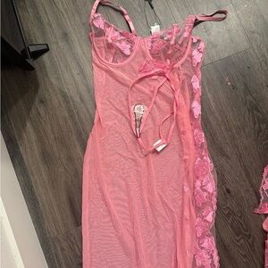 Fashion Nova Pink Lace lingerie